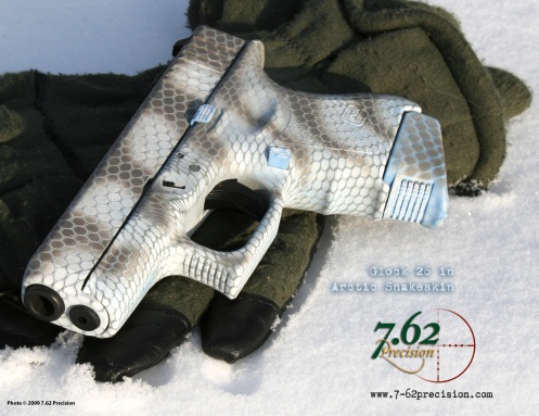 Glock 36 in Arctic operator Snakeskin DuraCoat