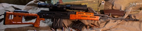 PSL Sniper Rifle (Dragunov-style) with HK Black DuraCoat finish and SVDM Scope Mount