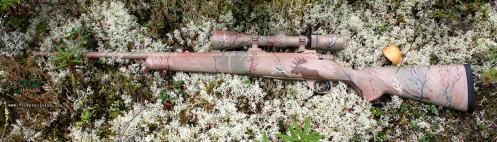 Moose in Tundrabrush pattern on Howa .270 rifle