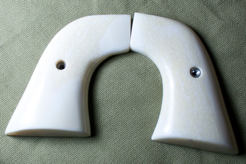 Inexpensive real ivory grips for single-action revolvers