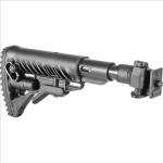 Recoil-compensating collapsible stock